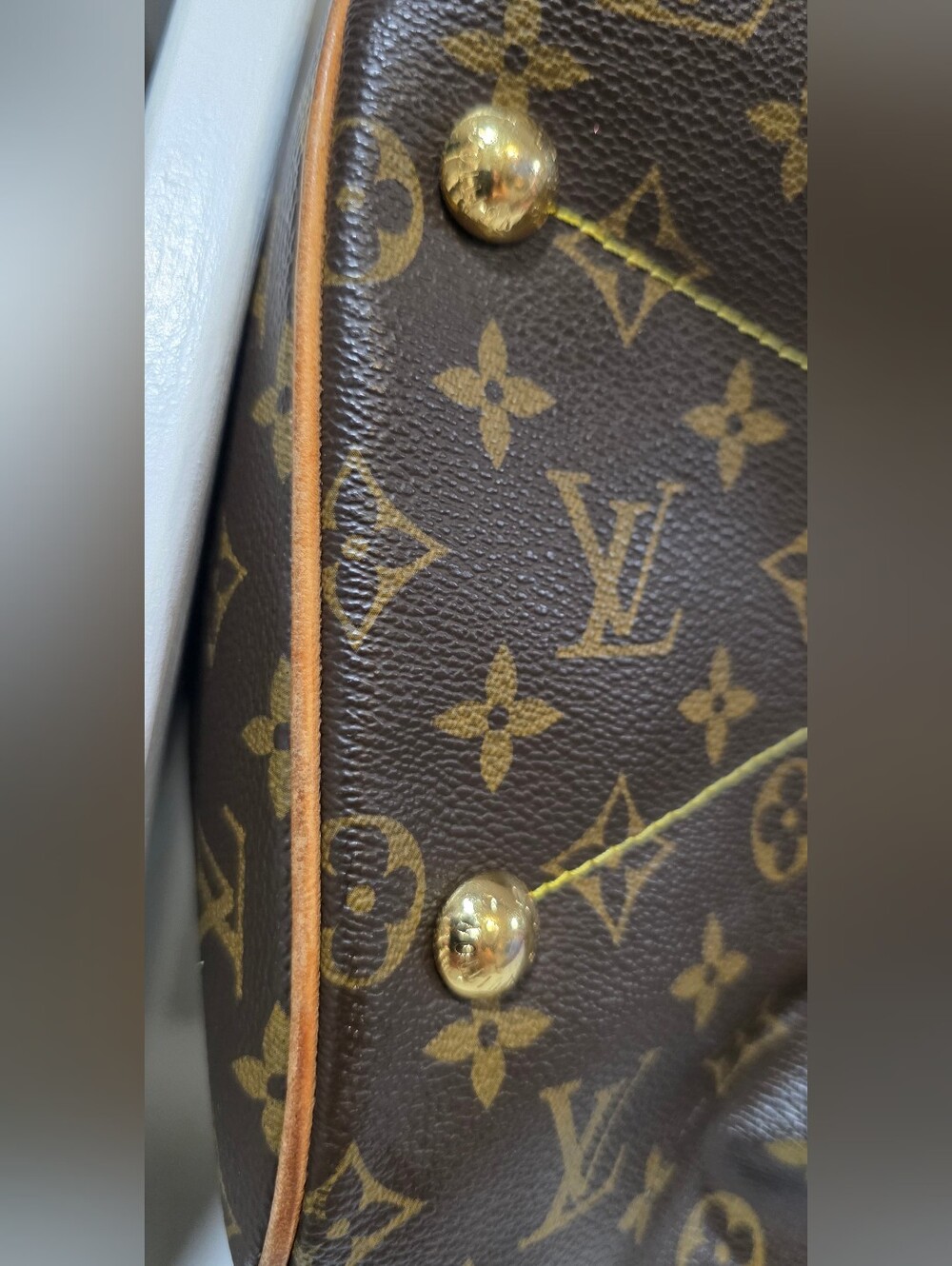 Louis Vuitton Monogram Canvas Brown Tote Bag - - Picture 15 of 17